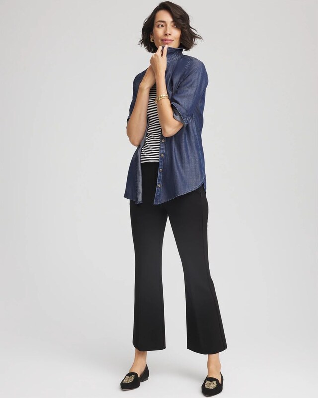 Tencel Classic-Fit Denim Tunic - image 2
